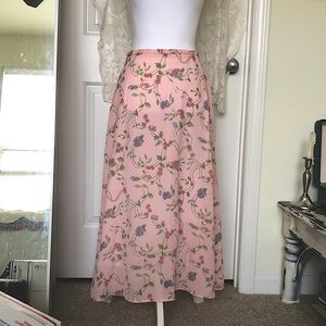 Vintage Floral Maxi Skirt